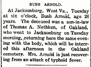 Arnold, Bush obituary